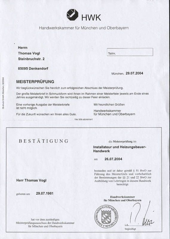 Zertifikate